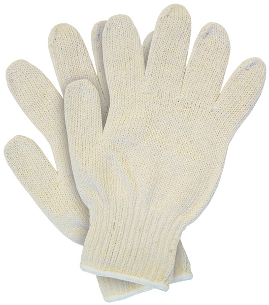 GLOVE STRING KNIT COTTON;HEAVY WEIGHT SZ LARGE - Latex, Supported